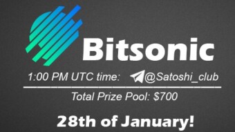Join the AMA of Satoshi Club x Bitsonic. Rewards: 700 USDT, January 28th.