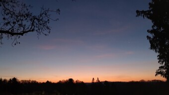It's getting darker