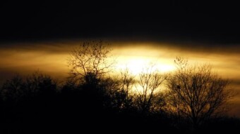 Yesterday's October sunset in my neighborhood - always beautiful