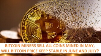 Bitcoin miners sell of all coins mined in May