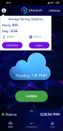 Phoneum Mobile mining crypto cloud base