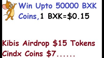 50000 BXK Tokens|1 Token=$0.15|Limited Contest|Get $15 Kibis & $7 Cindx Tokens