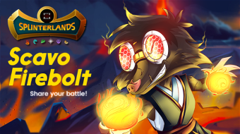 Splinterlands Battle Challenge - The Scavo Firebolt can melt gold!