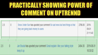 Uptrennd Comment Earning 154$/Month -I Earn 246 1UP By Just Commenting On OC Post Per Day