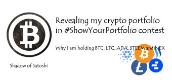 Revealing my crypto portfolio in #ShowYourPortfolio contest