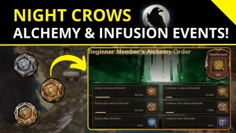 Night Crows 🌒| New Events focused on Alchemy and Spell Infusion!