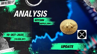 #BTC & #XRP: Daily Analysis. 10/10/2025 (12:30h NY) ... Update. 10/10/2025 (20:30h NY)