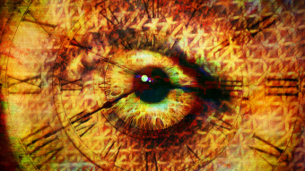 Abstract No. 57 - Clock watcher - MondoWorks Thursday Sketchbook