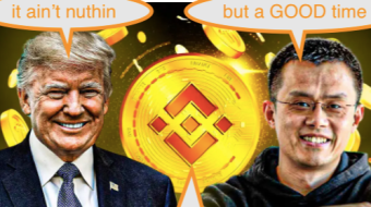 trump pardons CZ and the world is healing baby