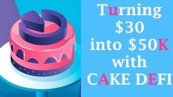 Can I really turn my $30 CAKE DEFI sign-up bonus into $50K by staking it?