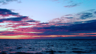 Photography: Indigo Sunset on Lake Superior