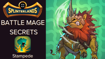 Splinterlands Weekly Challenge Battle BATTLE MAGE SECRETS! Stampede but losing due to speed