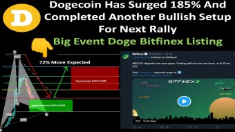 Dogecoin Surged 185% And Completed Another Bullish Setup For Next Rally | Doge Bitfinex Listing