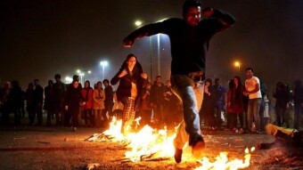 Jumping Over Fire | Persian Ceremony | On the Last Wednesday of The Year