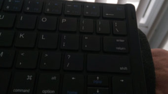 A simple way to solve the problem of lost or forgotten portable keyboards