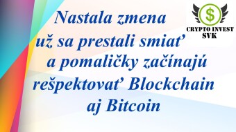 Zmena prichádza, už prichádza aj rešpekt..