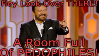 Ricky Gervais Throws It In Hollywood's Face