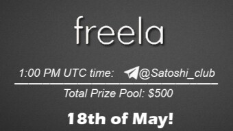 Join the AMA of Satoshi Club x Freela. Rewards: 500 USDT, May 18th.