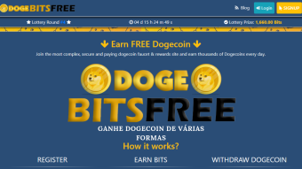 DogeBitsFree - Ganhe Dogecoin de Várias Formas - Faucet, Mineração......