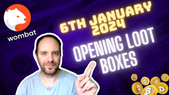 Wombat | 6th January 2024 | Gaming Platform | Earn Crypto Online | Get Paid to Play | Upland | NFT (daily loot box opening)