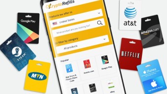 Purchase top-up and gift cards with crypto on Cryptorefills