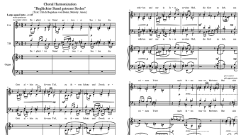 Chorale Harmonization on "Beglückter Stand getreuer Seelen" [Philip Daniel; 2018]