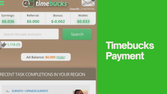 Timebucks Update (Payment)