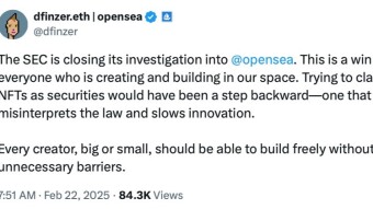 Good news for OpenSEA