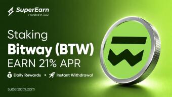 Staking Bitway (BTW) at 21% APR on SuperEarn