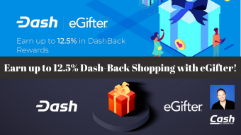 Earn 12.5% Dash-Back Shopping with eGifter!