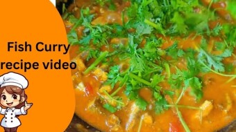 Fish curry recipe video.