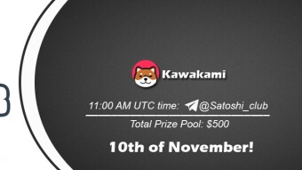 Join the AMA of Satoshi Club x Kawakami. Rewards: 500 USDT, November 10th.