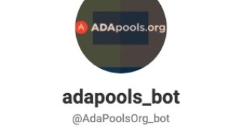 Track your favorite staking pool with Adapools Telegram bot
