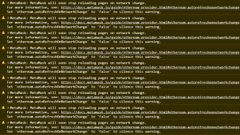 Issue with Metamask extension