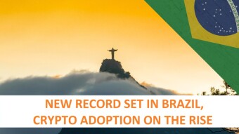 Crypto adoption in South America continues to grow, new record set in Brazil