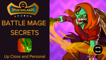 Splinterlands Weekly Challenge Battle BATTLE MAGE SECRETS! Up Close and Personal