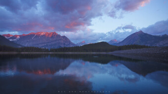 Sunrise at Upper Kananaskis Lake