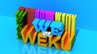 WE ARE WEKU 3d Text Design