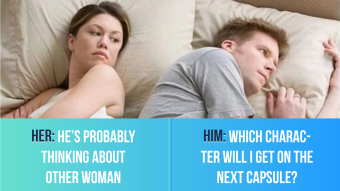What is he thinking about?