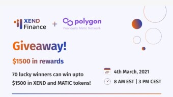 Xend Finance and Polygon Community Giveaway