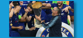 Sarri Wins First Trophy as a Manager, As Chelsea Bury Arsenal Champions League Hopes in Baku