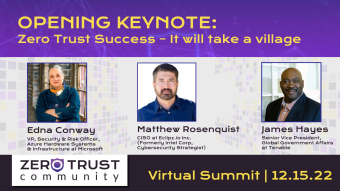 ZeroTrust Community Virtual Summit Keynote is Available
