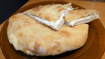Our first homemade Georgian "chaczapuri"