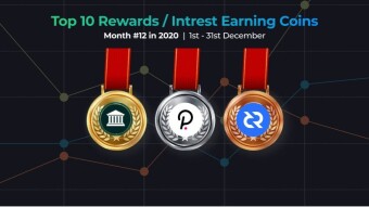 Top 10 Best Performing Rewards Earning Crypto Assets - December 2020 Summary