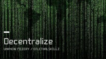 Blockchain Rap: New Original Music | OUR NEW SINGLE “DECENTRALIZE” IS OUT ON ALL DIGITAL OUTLETS STREAM NOW!