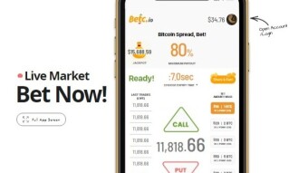 Betc.io the first real Bet Site in the Web.