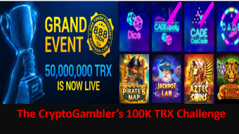 The 100K TRX Gambling Challenge starts today!