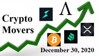 Top 5 Cryptocurrency Movers for December 30, 2020