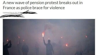 29.03.2023: BOMBLIKE PARIS PROTEST continue. Gov wants to stay on same plan, Will the people fight again?
