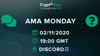 CryptoPick Announcement: AMA Monday- 02/11/2020 📹